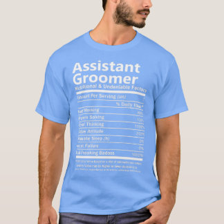 T-shirt Facto nutritionnel et indéniable du Groomer adjoin