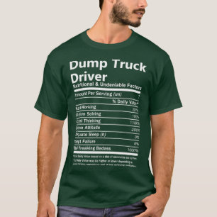 T-shirt Facto nutritionnel et indéniable pour chauffeur de