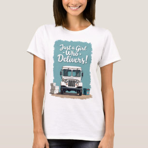 T-shirt Factrice - Juste une fille qui livre !