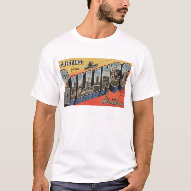 T-shirt Facturations, Montana - grandes scènes 2 de lettre (Devant)