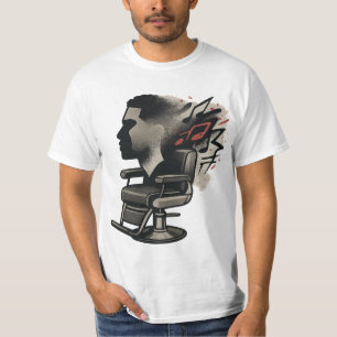 T-shirt Fade de graffiti pour chaise en barbre  