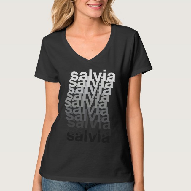 T-shirt Fading Salvia Divinorum Psychedelic Salvia (Devant)