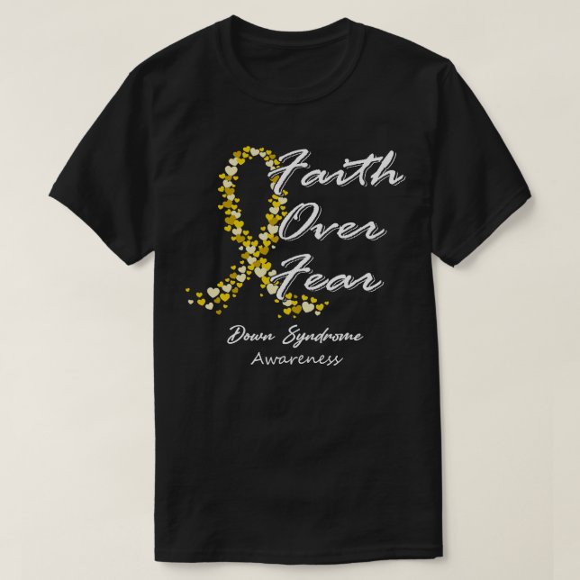 T-shirt Faible Sensibilisation Au Syndrome Sur La Peur Dan (Design devant)