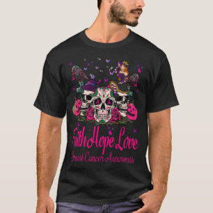 T-shirt Faight Hope Amour Citrouille Cancer du sein, Sugar