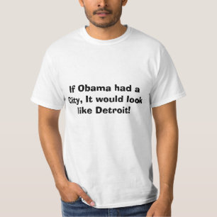 T-shirt Faillite de Detroit, ville d'Obamas