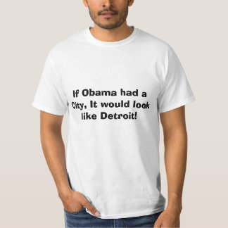 T-shirt Faillite de Detroit, ville d'Obamas