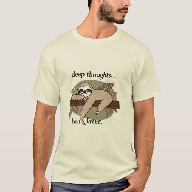 T-shirt fainéant - Mode réfrigération ON | Relax,  (Devant)