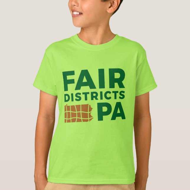 T-shirt Fair Districts PA tee pour enfants (Devant)