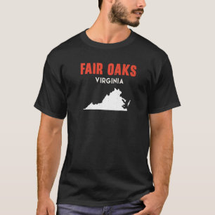 T-shirt Fair Oaks Virginie États-Unis État Amérique Voyage
