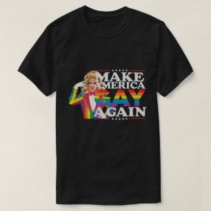 T-shirt Faire à nouveau l'Amérique gay, AmourLGBT, Arc-en-
