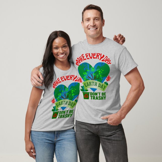 T-shirt Faire chaque jour Jour des terres Unisex (Unisexe)