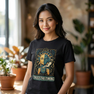 T-shirt Faire Confiance Au Timing Sun Moon Lo-Fi Café