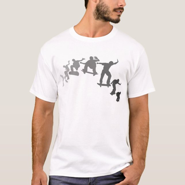 T-shirt Faire de la planche à roulettes (Devant)