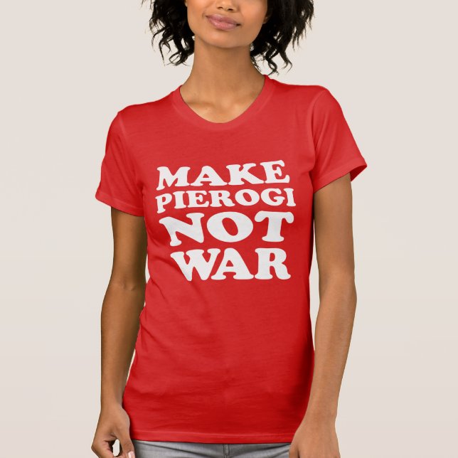 T-shirt Faire de Pierogi pas la guerre (ON DARK) (Devant)