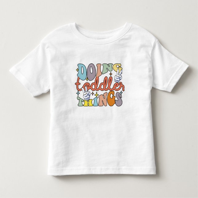 T-Shirt Faire Des Choses De Petits Enfants (Devant)