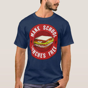 T-shirt Faire des déjeuners scolaires Fonds gratuit Éducat