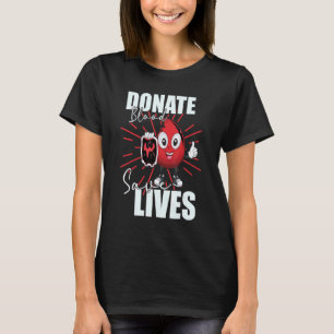 T-shirt Faire don de sang Sauver des vies Économie de vie