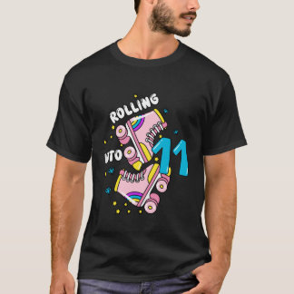 T-shirt Faire du Roller pour les 11 ans Garçons Filles Pat