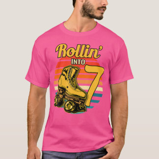 T-shirt Faire du Roller Pour un Anniversaire de 7 Ans de R