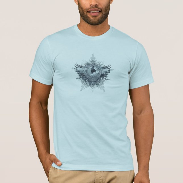 T-shirt Faire du surf des neiges (Devant)