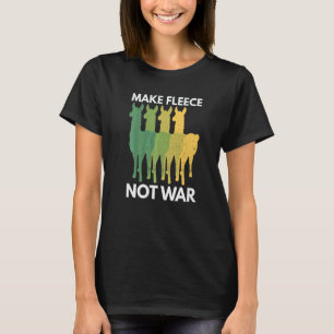 T-shirt Faire Fleece Pas Pun De Guerre Pour Un Lama