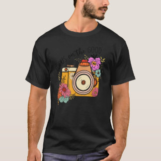 T-shirt Faire Focus Sur Un Bon Appareil Photo Fleur Sauvag