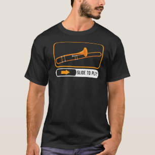T-shirt Faire glisser pour jouer de l'instrument de musiqu