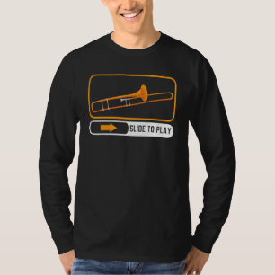 T-shirt Faire glisser pour jouer de l'instrument de musiqu