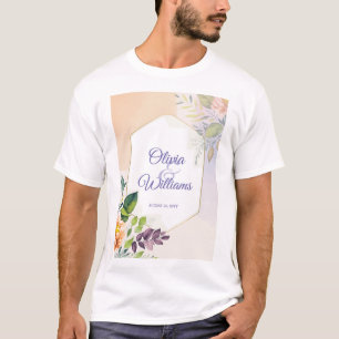 T-shirt Faire invitation de mariage florale-45346