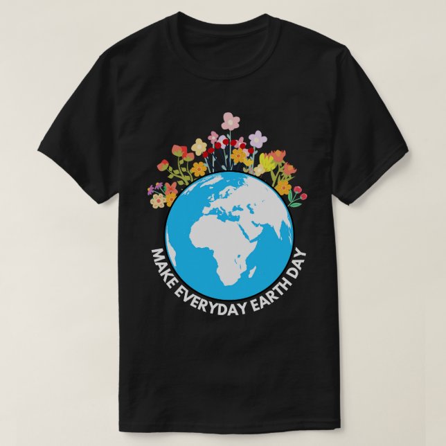 T-shirt Faire Jour des terres quotidien 6 (Design devant)