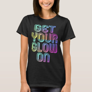 T-shirt Faire La Fête Éclatez Votre Éclat Couleurs Rétro G
