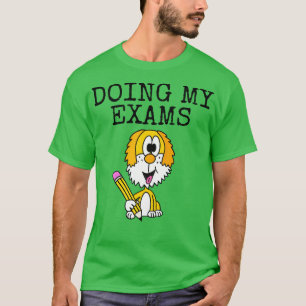 T-shirt Faire mes examens Chien GCSEs ALevels