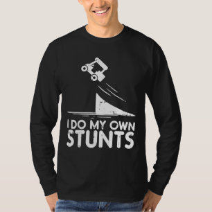 T-shirt Faire Mes Propres Stunts Golf Panier Funny Brossé 
