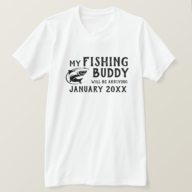 T-shirt Faire-part bébé "Fishing Buddy" (Design devant)