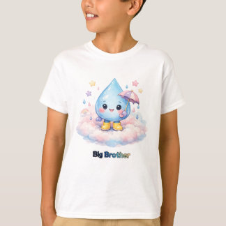 T-shirt Faire-part de Baby Shower Little Raindrop on the W
