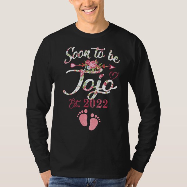 T-shirt Faire-part De Grossesse Bientôt Être Jojo À Nouvea (Devant)