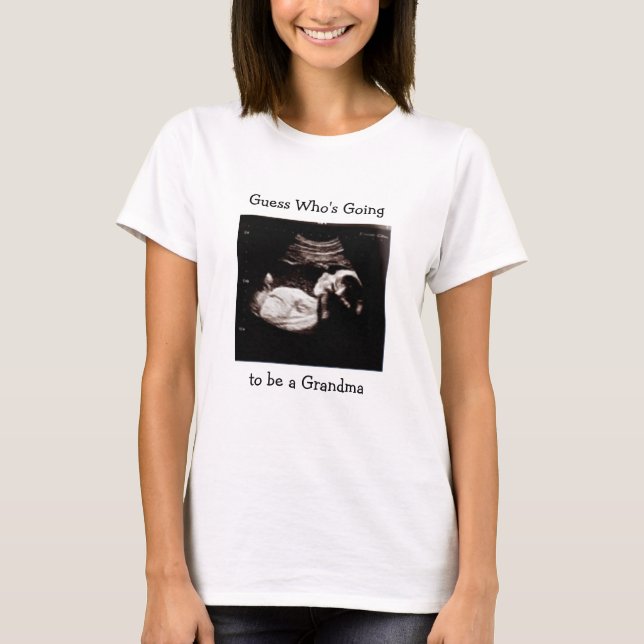 T-shirt Faire-part de grossesse | Devenir grand-mère (Devant)