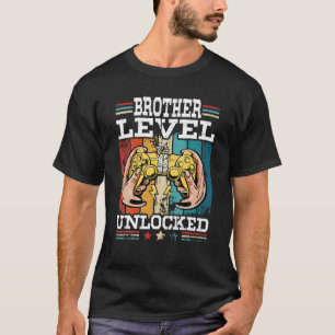 T-shirt Faire-part de grossesse Niveau frère Vide déverrou