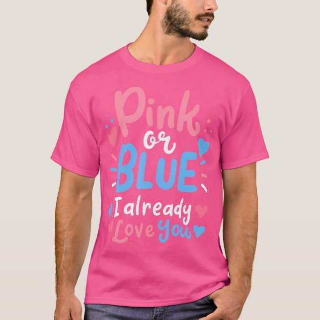 T-shirt Faire-part de grossesse selon le sexe (Devant)
