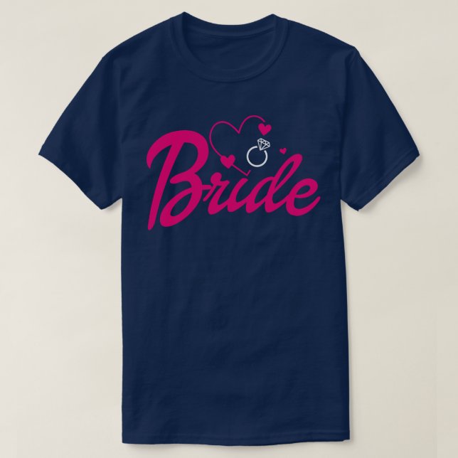 T-shirt Faire-part Fiançailles Mariage de mariage Funny B (Design devant)