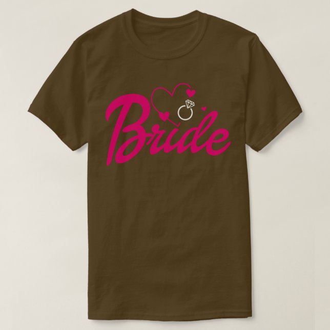T-shirt Faire-part Fiançailles Mariage de mariage Funny B (Design devant)