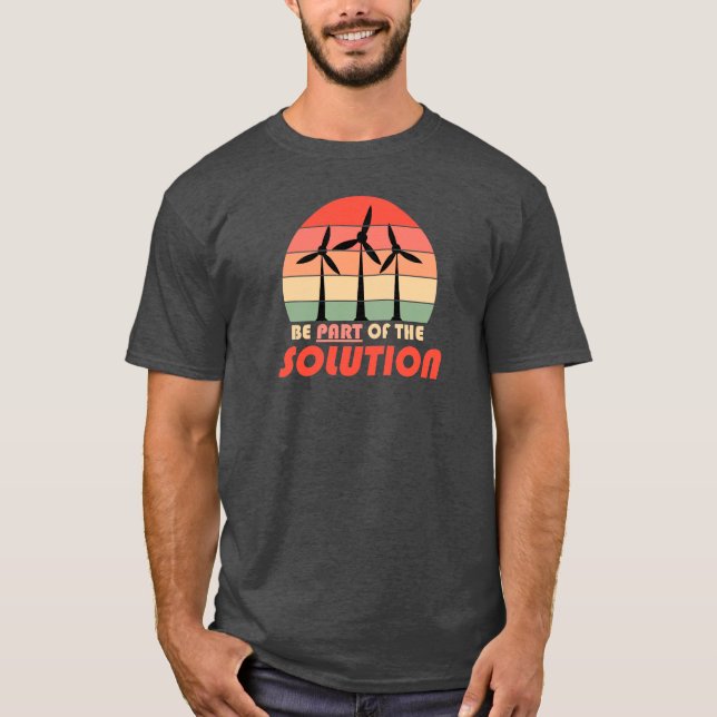 T-shirt Faire partie de la solution - Climate Change Tee (Devant)