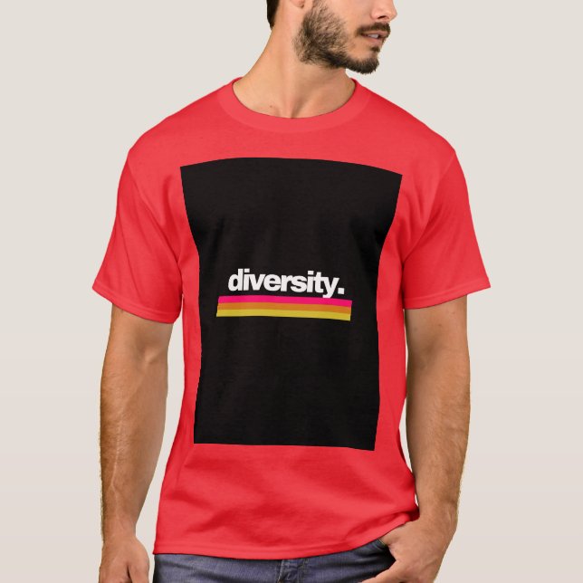 T-shirt Faire place à la diversité (Devant)