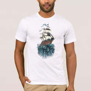 T-shirt Faire place à la lutte   Bateau de combat marin Ho