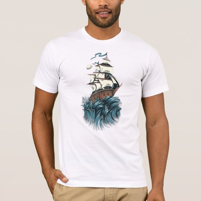 T-shirt Faire place à la lutte | Bateau de combat marin Ho (Devant)