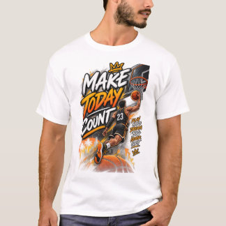 T-shirt Faire que Aujourd'hui Compte Basketball – Sports M