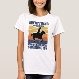 T-shirt Faire Quelque Chose D'Amusant Cowboy Western Idée 