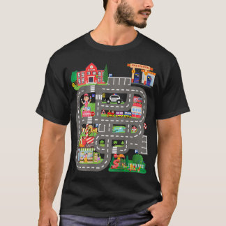 T-shirt Faire rouler des voitures sur le dos de papa, cour