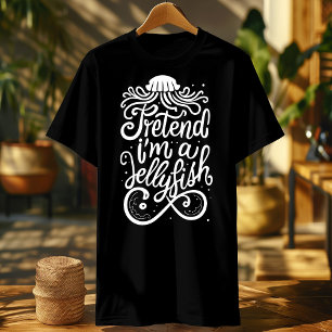 T-shirt faire semblant d'être des tee - shirts méduses-gra