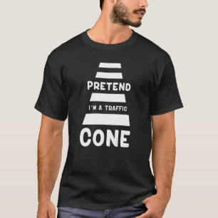 T-shirt Faire semblant d'être un costume de trafic cône de